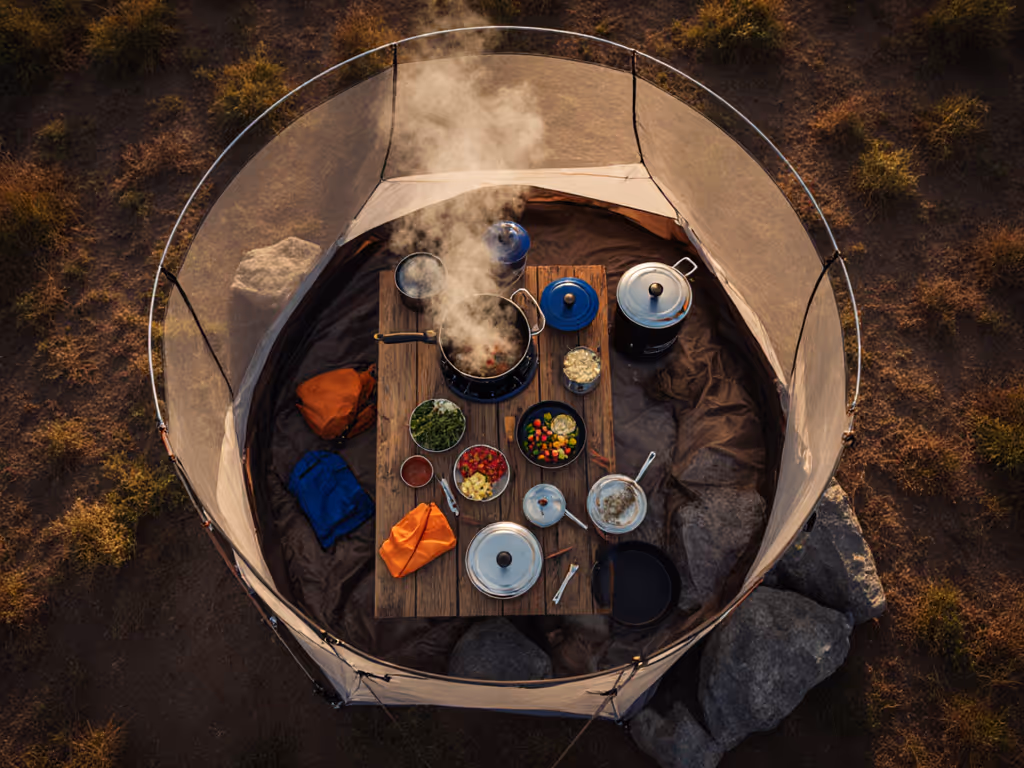stable_camp_kitchen_setup_with_windscreen_and_family_meal